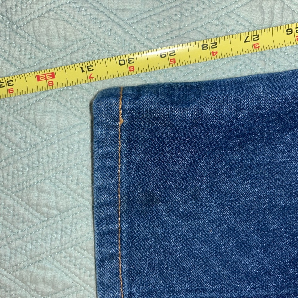Wrangler 13MWZ Dark Blue Straight Jeans 42X32 - Picture 7 of 8